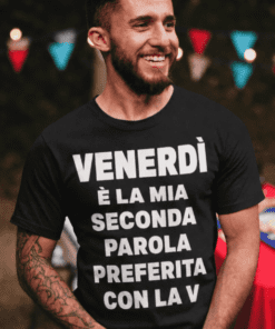 Maglietta divertente venerdì è la mia parola preferita