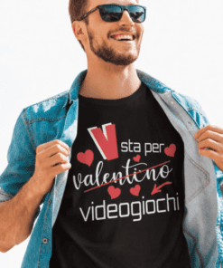 Maglietta divertente videogiochi per San Valentino