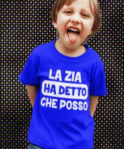 Maglietta per bambini la zia ha detto sì