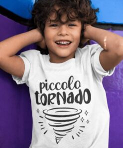 Maglietta per bambini piccolo tornado