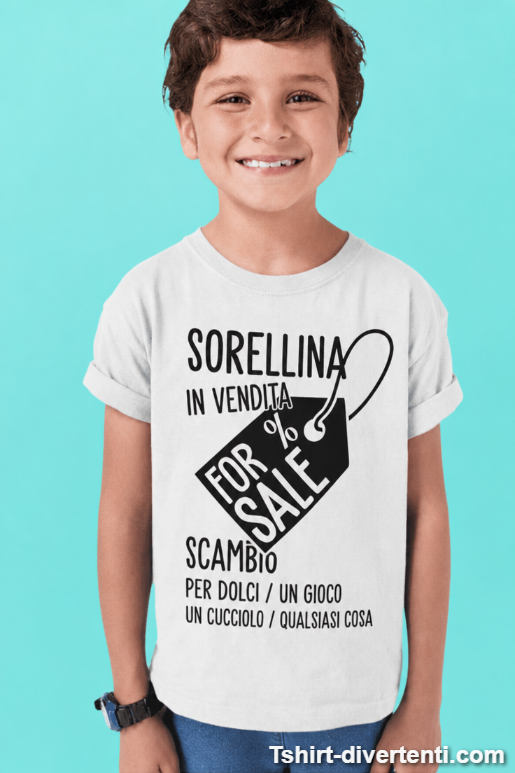Maglietta per bambini Sorellina in vendita