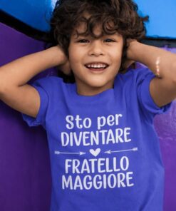 Maglietta per bambini sto per diventare fratello maggiore