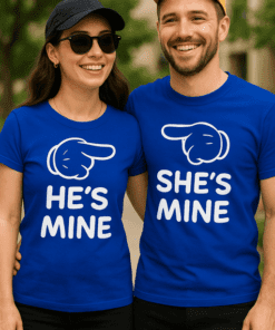 Magliette di coppia He's mine She's mine
