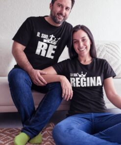 Magliette di coppia re e regina