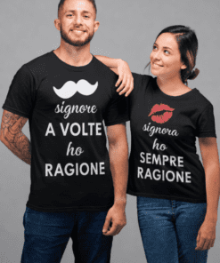 Magliette di coppia signore signora ho ragione