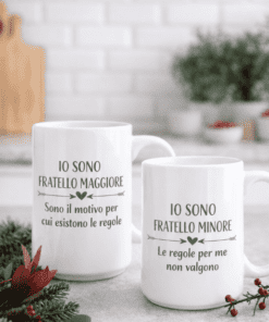 Set di tazze fratelli maggiore e minore