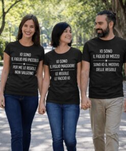 Set di tre magliette divertenti per fratelli