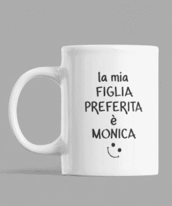 Tazza divertente figlia preferita con nome a scelta