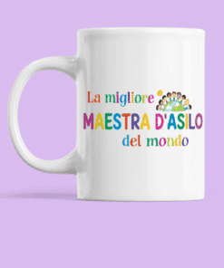 Tazza divertente la migliore maestra d'asilo del mondo