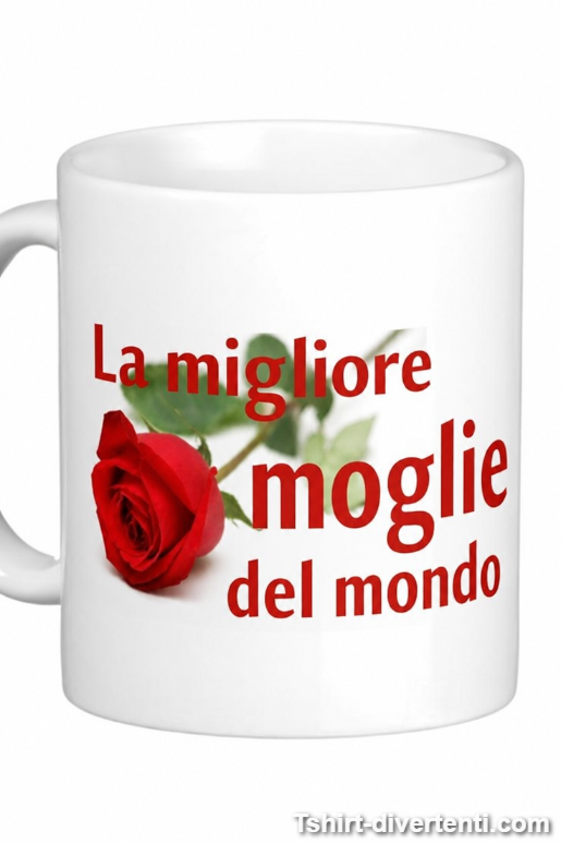 Tazza divertente la migliore moglie del mondo