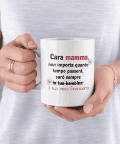 Tazza divertente per mamma peso finanziario
