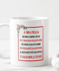 Tazza divertente per mia figlia