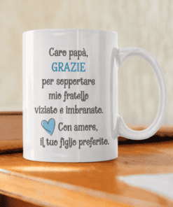 Tazza divertente per papà figlio preferito