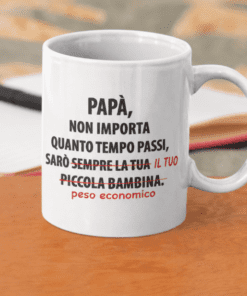 Tazza divertente peso economico papà