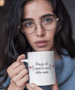 Tazza romantica San Valentino dolce metà