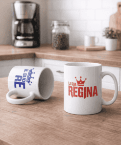 Tazze di coppia re e regina
